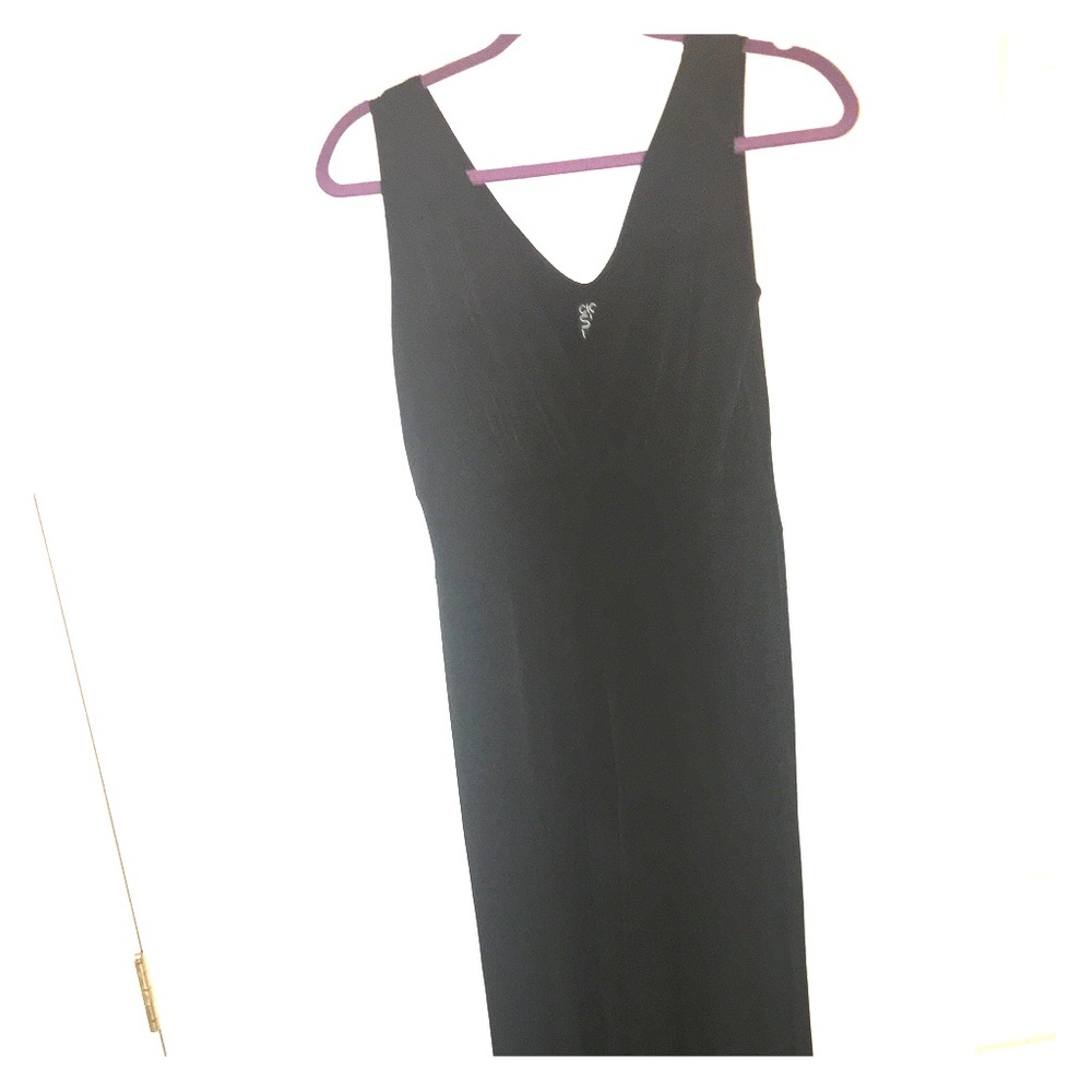 Black V-Tank jumpsuit